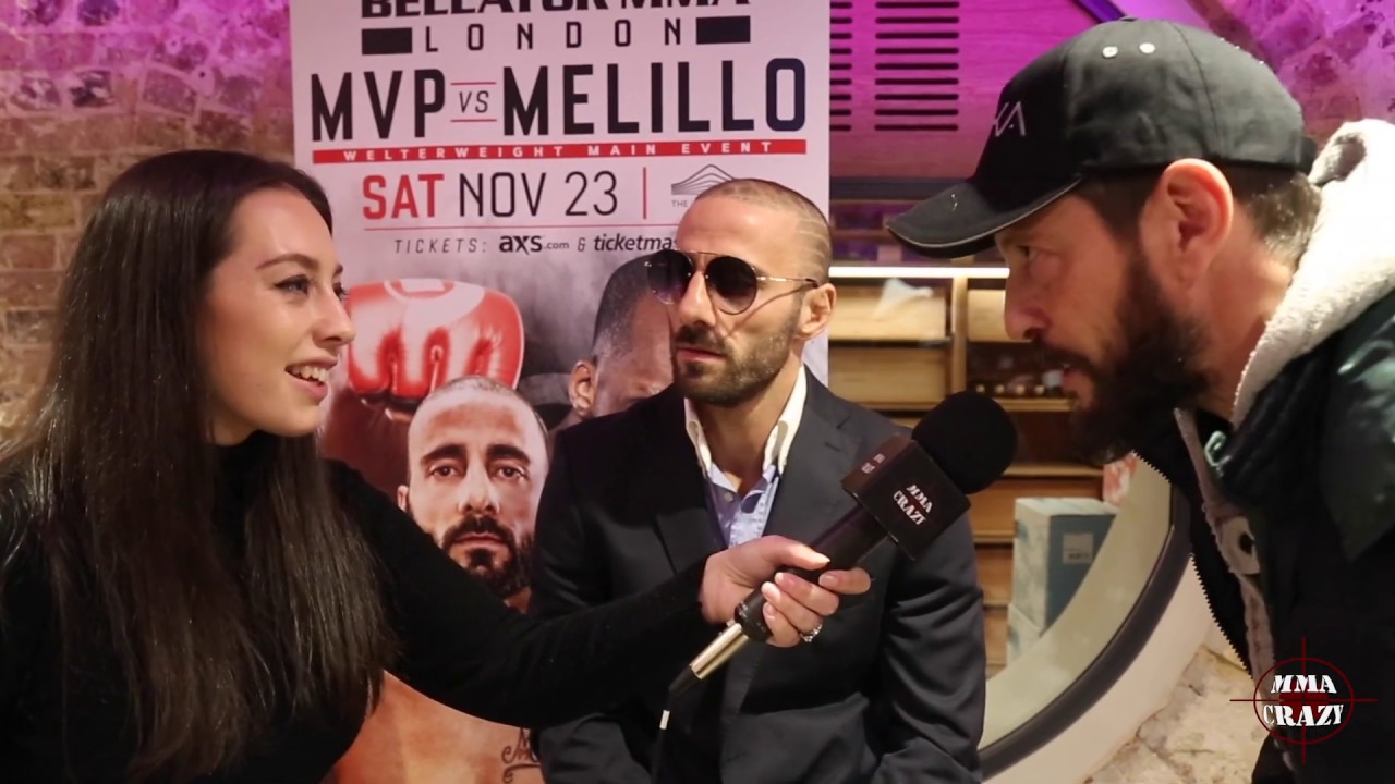 Giovanni Melillo talks Bellator London main event against MVP background