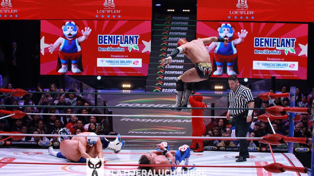 Reporte CMLL: Atlantis Jr, Titán y Templario Vs Último Guerrero, Stuka Jr y Gran Guerrero background