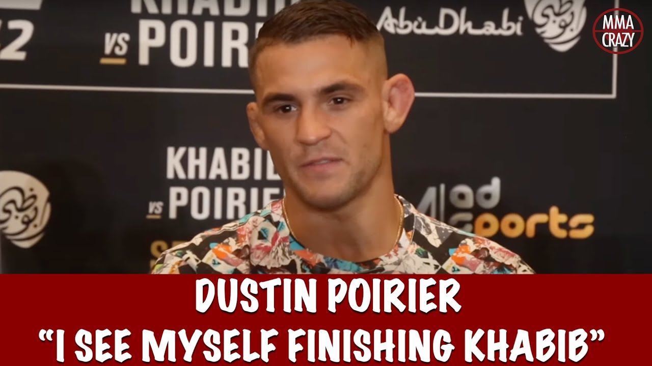 UFC 242: Dustin Poirier "I see myself finishing Khabib Nurmagomedov" background