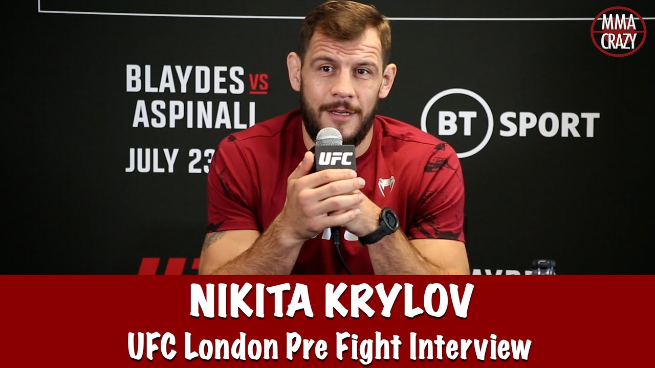 Nikita Krylov says Alexander Gustafsson is the biggest fight of his career | UFC London background