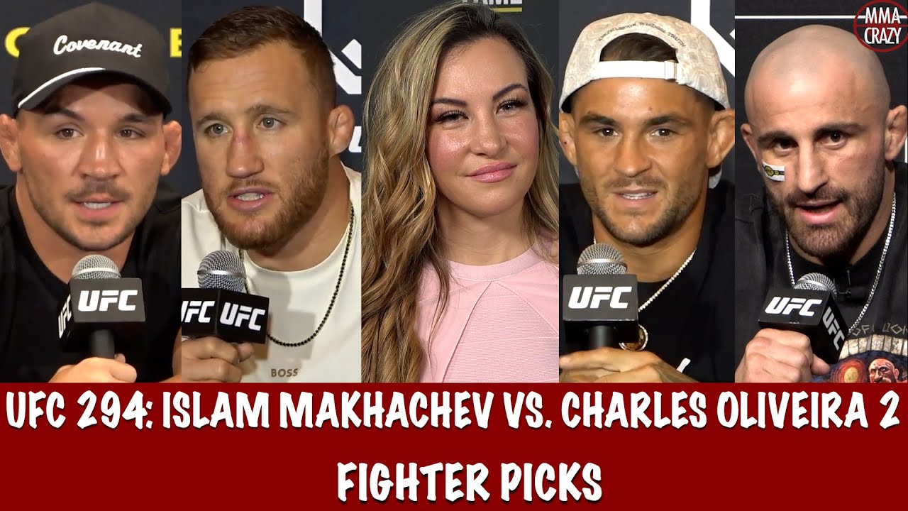 UFC 294: Islam Makhachev vs. Charles Oliveira 2 Fighter Picks background