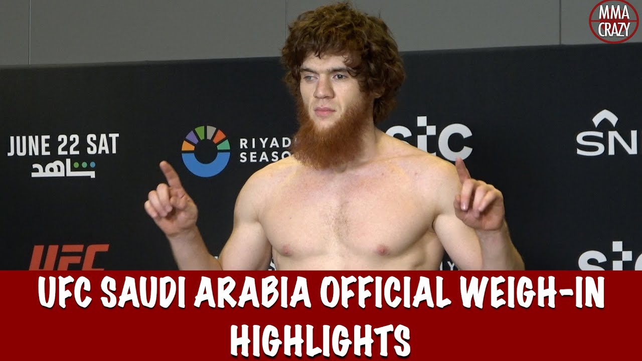 UFC Saudi Arabia: Official Weigh In Highlights background