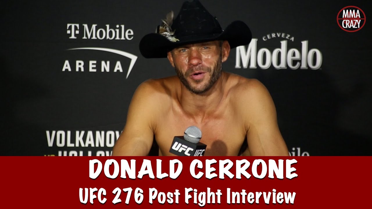 Full Donald Cerrone UFC 276 Post Fight Interview, Reacts to retirement “I don’t love it anymore’