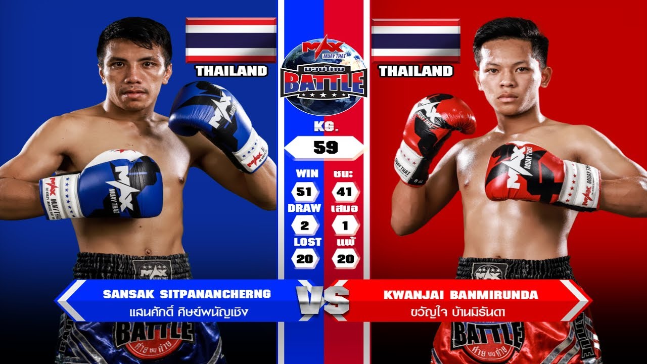 คู่ที่ 4 แสนศักดิ์ ศิษย์พนัญเชิง VS ขวัญใจ บ้านมิรันดา | MUAY THAI BATTLE (20-12-2019) background
