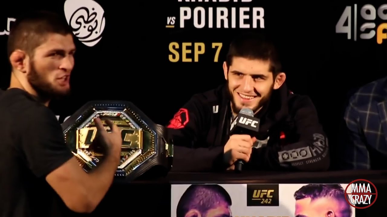 Khabib Nurmagomedov calls Islam Makhachev 'Future champ' in throwback clip backdrop