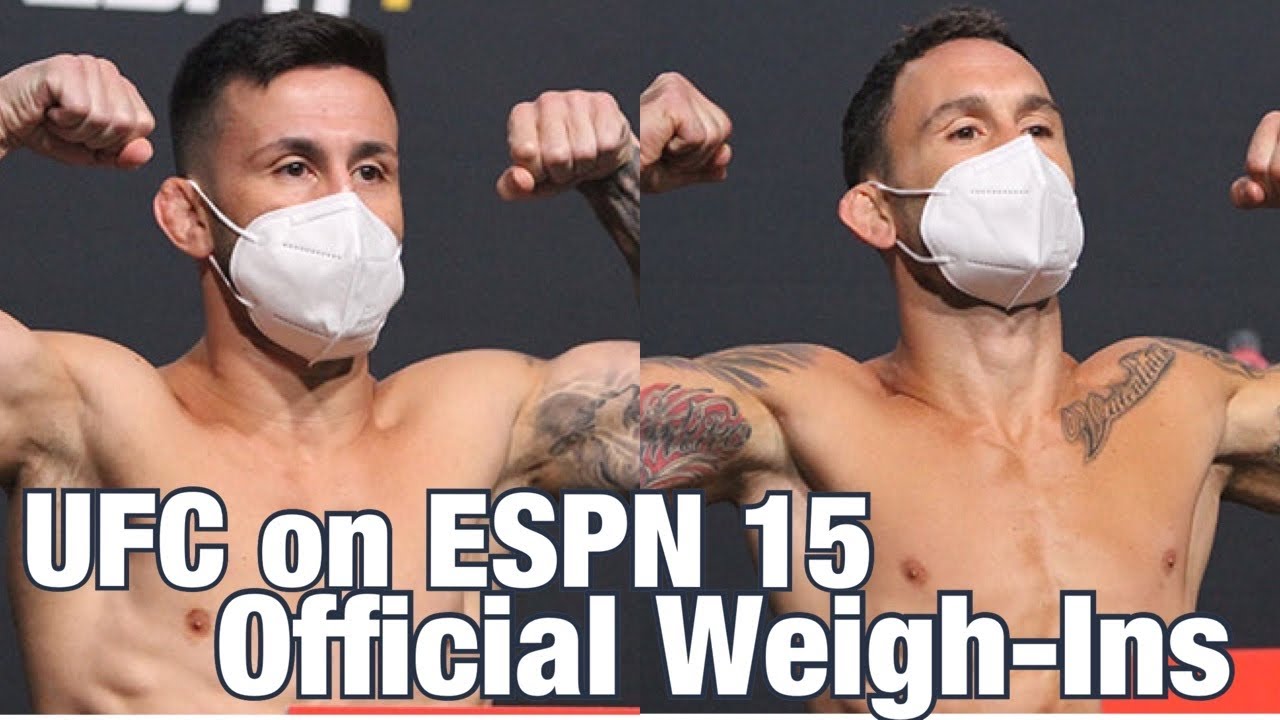UFC on ESPN 15 Weigh Ins: Frankie Edgar vs Pedro Munhoz