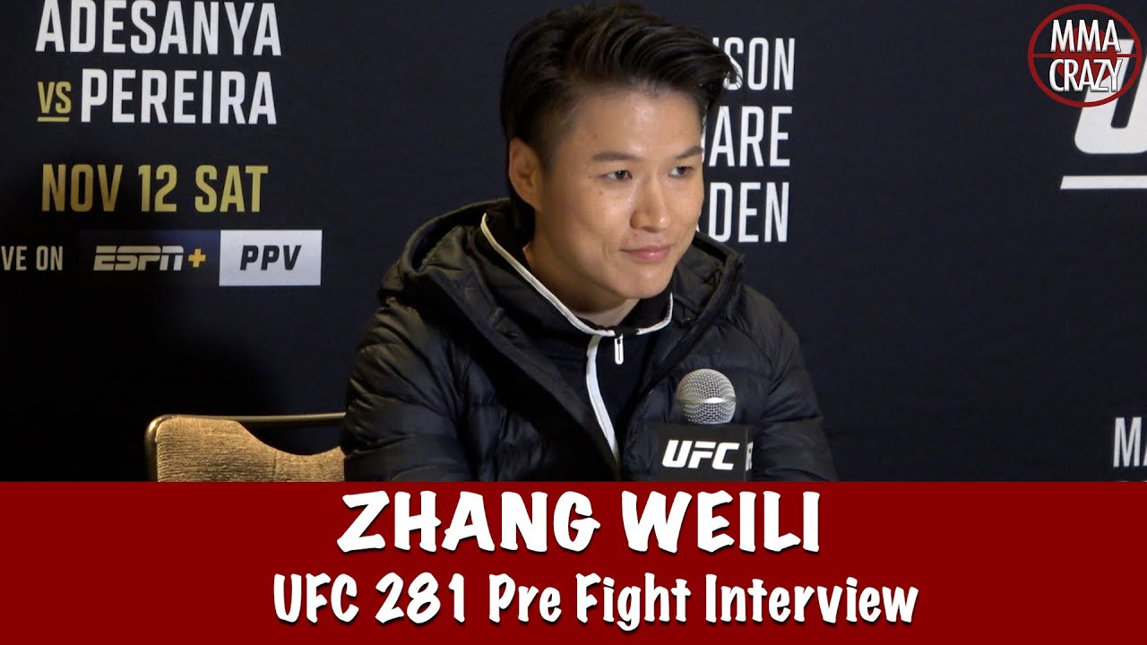 Zhang Weili ‘I don’t fear anything from Carla Esparza’ at UFC 281 backdrop