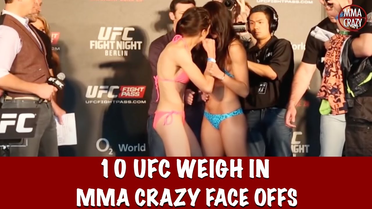 Top 10 UFC Weigh in Face offs background
