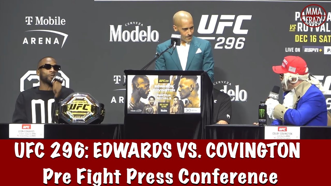 Full UFC 296 Pre Fight Press Conference Edwards vs. Covington background