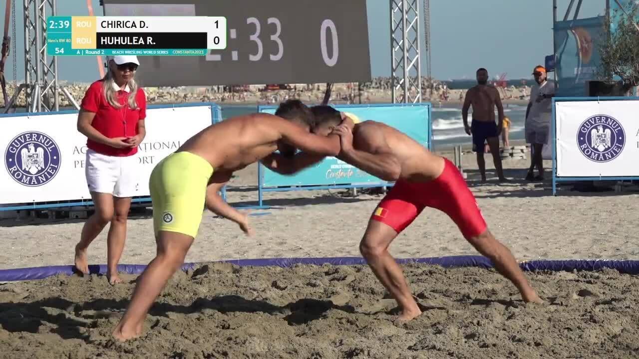 Rnd 2 • BW_M 80 kg • Denis Ioan CHIRICA(ROU) vs. Radu Gheorghe HUHULEA(ROU) background