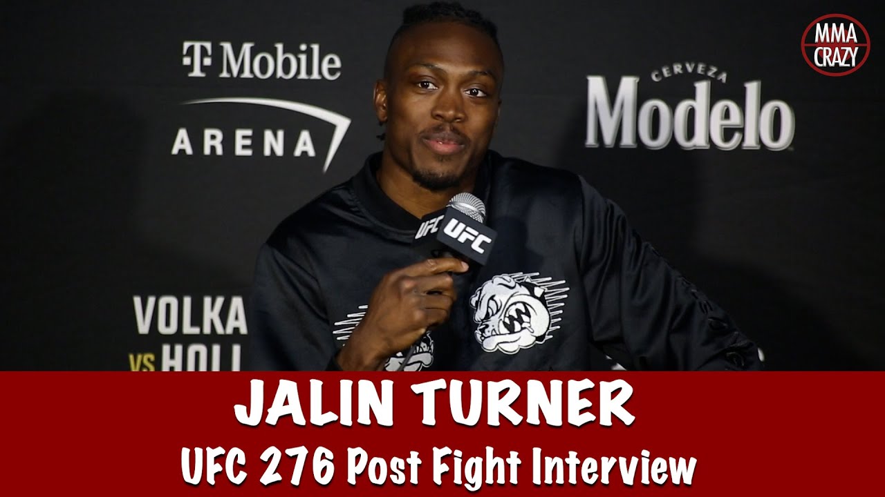 Jalin Turner talks submission win over Brad Riddell at UFC 276 background