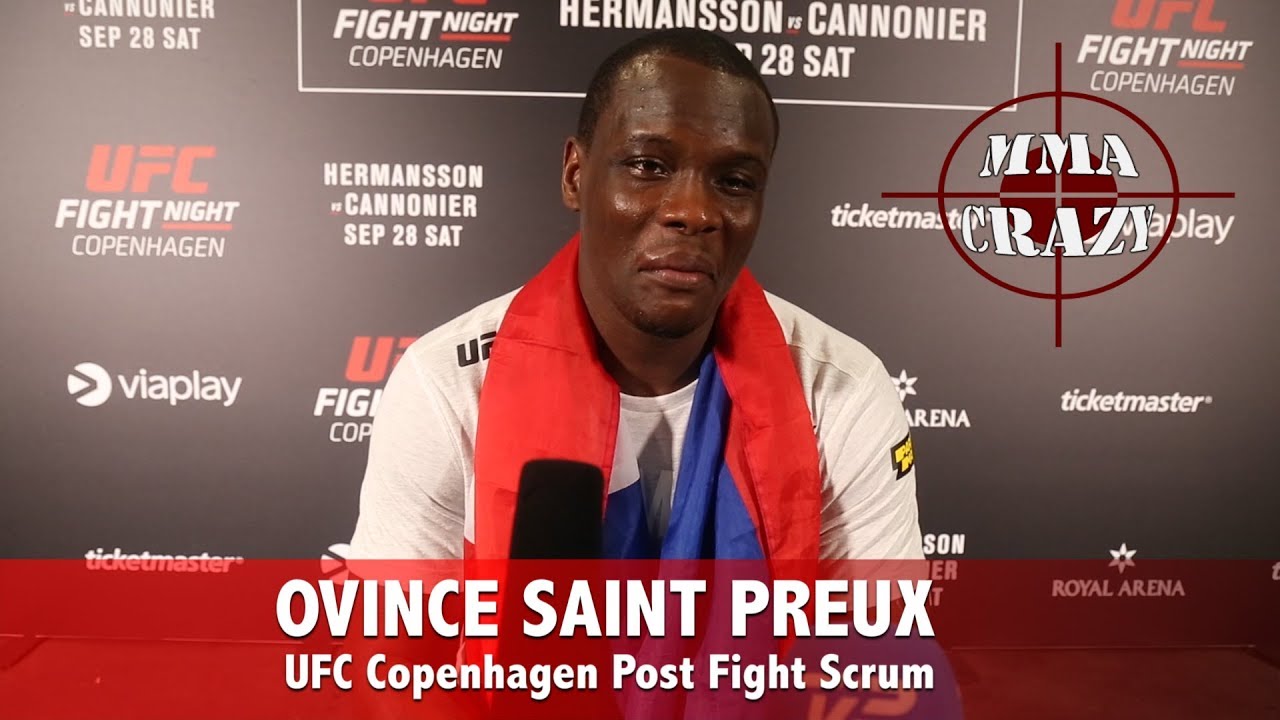 Ovince Saint Preux talks von flue choke win over Michal Oleksiejczuk at UFC Fight Night Copenhagen backdrop