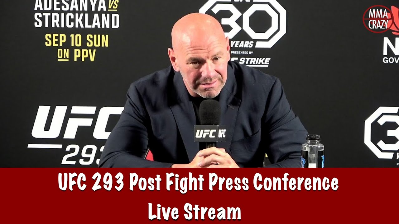 UFC 293: Adesanya vs. Strickland Post Fight Press Conference Live Stream background