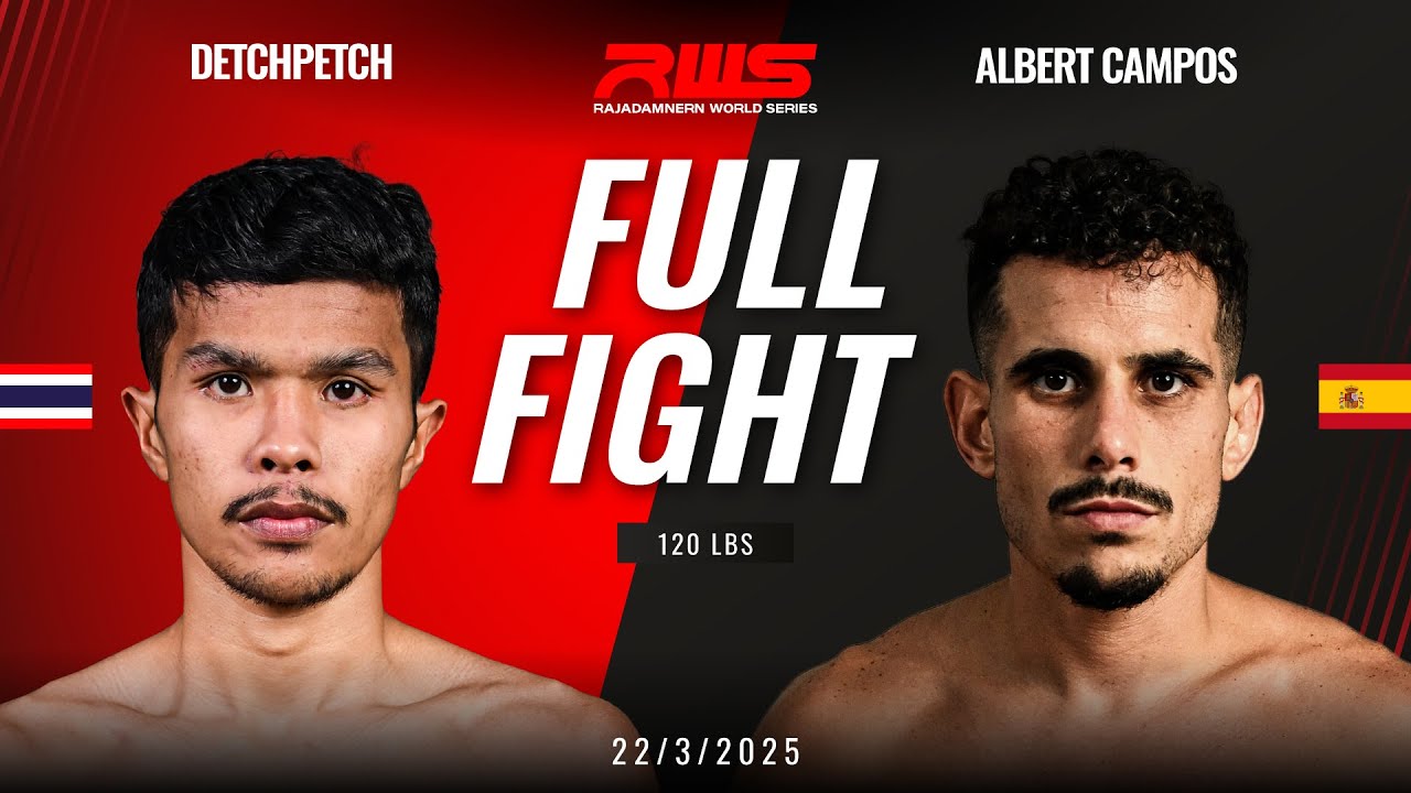 Full Fight l Detchpetch vs. Albert Campos l เดชเพชร vs. อัลเบิร์ต คัมโปส l RWS background