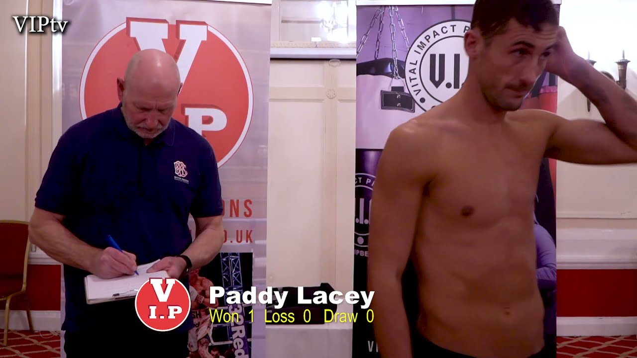 Paddy Lacey v Pavel Albrecht Weigh-in for VIP's friday night show at the Olympia in Liverpool