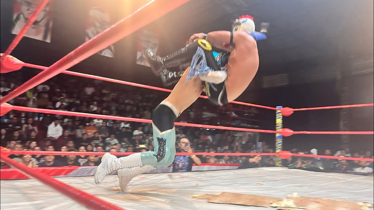 Kikiri Club 🆚 Carnicero, Blue Star, Titaniuk y Ángel Kid en lucha extrema con Boom - GAW background