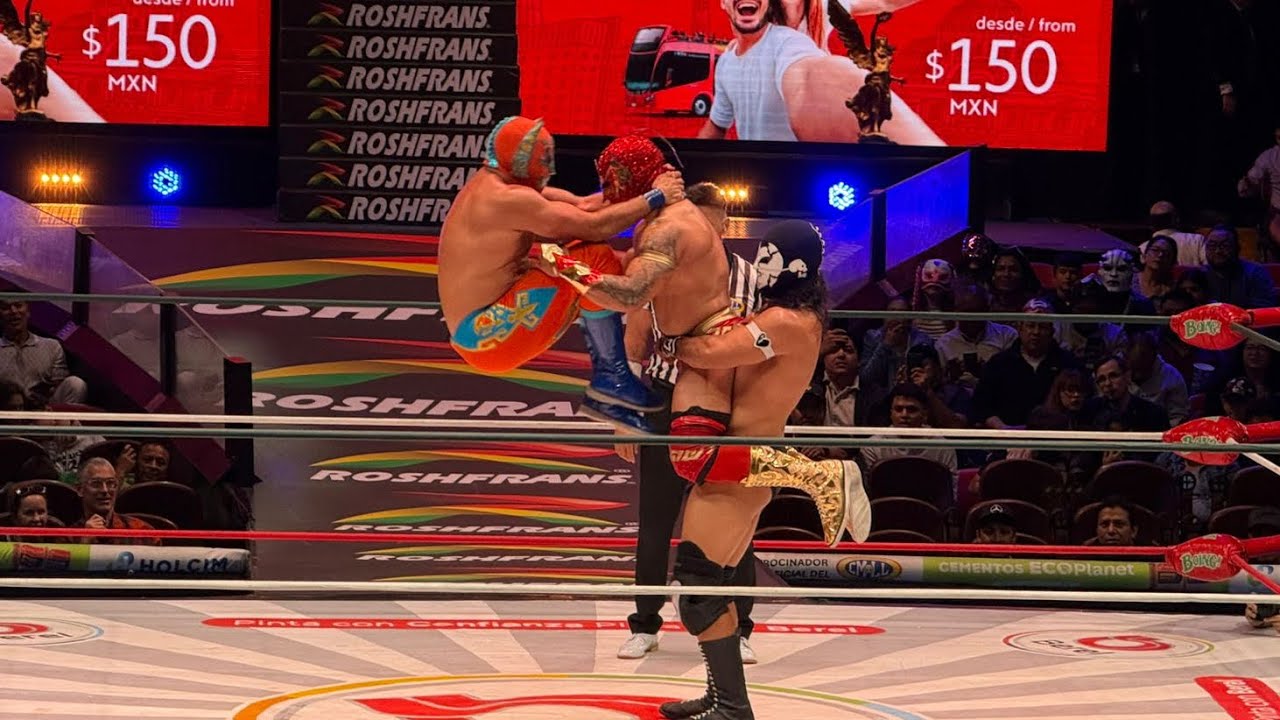CMLL: Xelhua y Dragón Legendario Vs Infarto y Guerrero Maya Jr. background