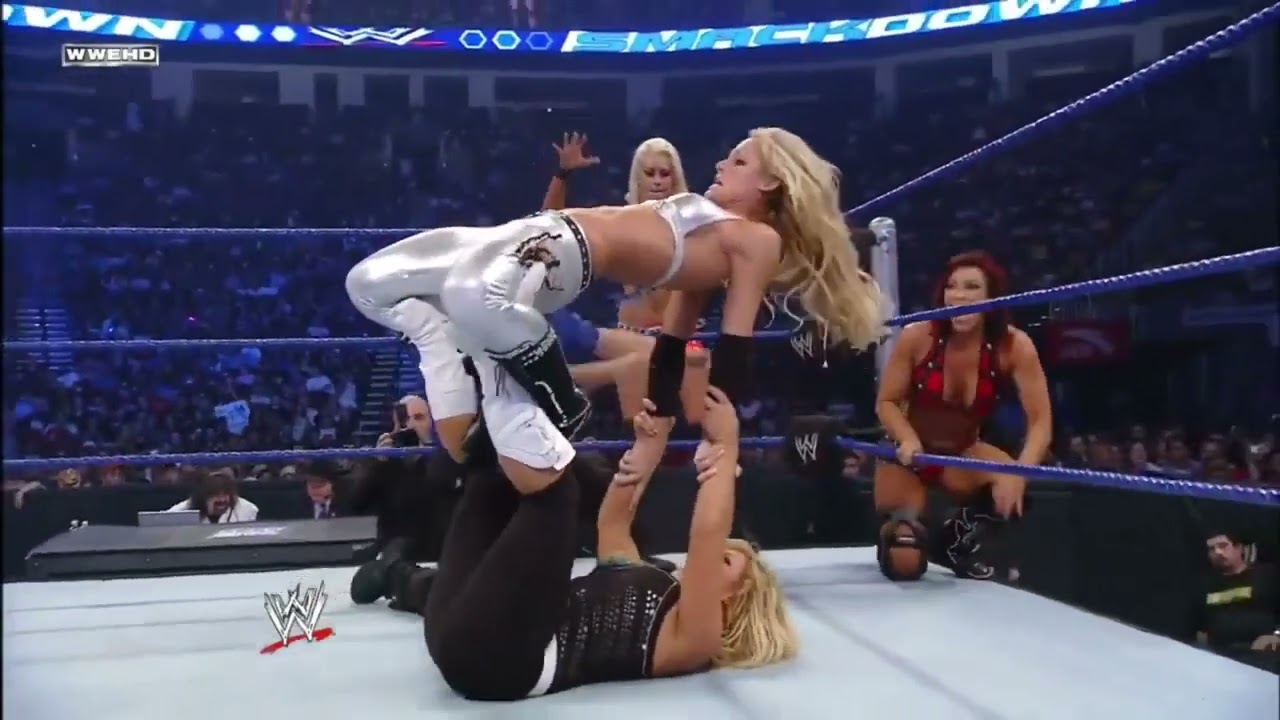 Natalya, Maryse & Victoria vs. Cherry, Kelly & McCool - 6-Diva Tag Match: SmackDown, June 27, 2008