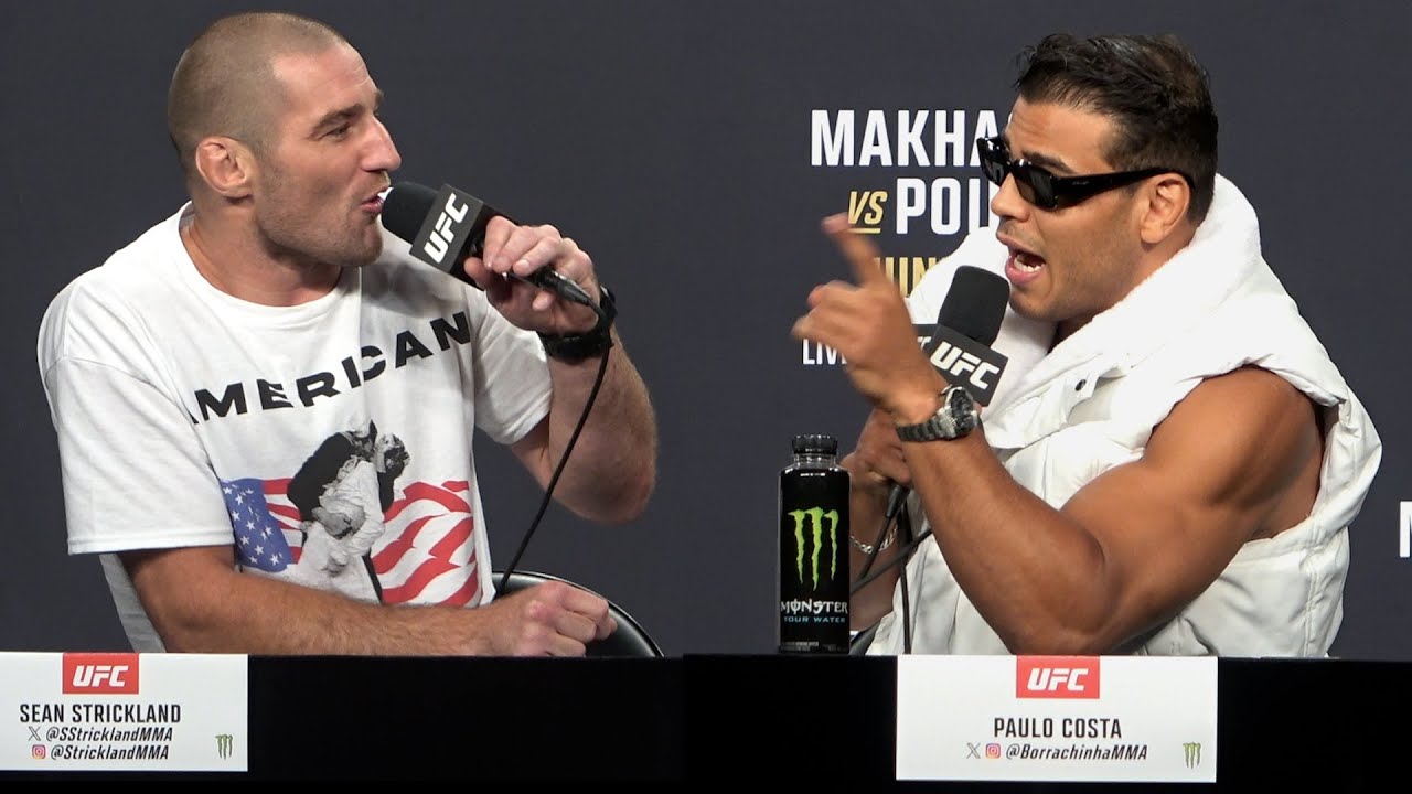 Sean Strickland vs. Paulo Costa Press Conference Highlights UFC 302 background