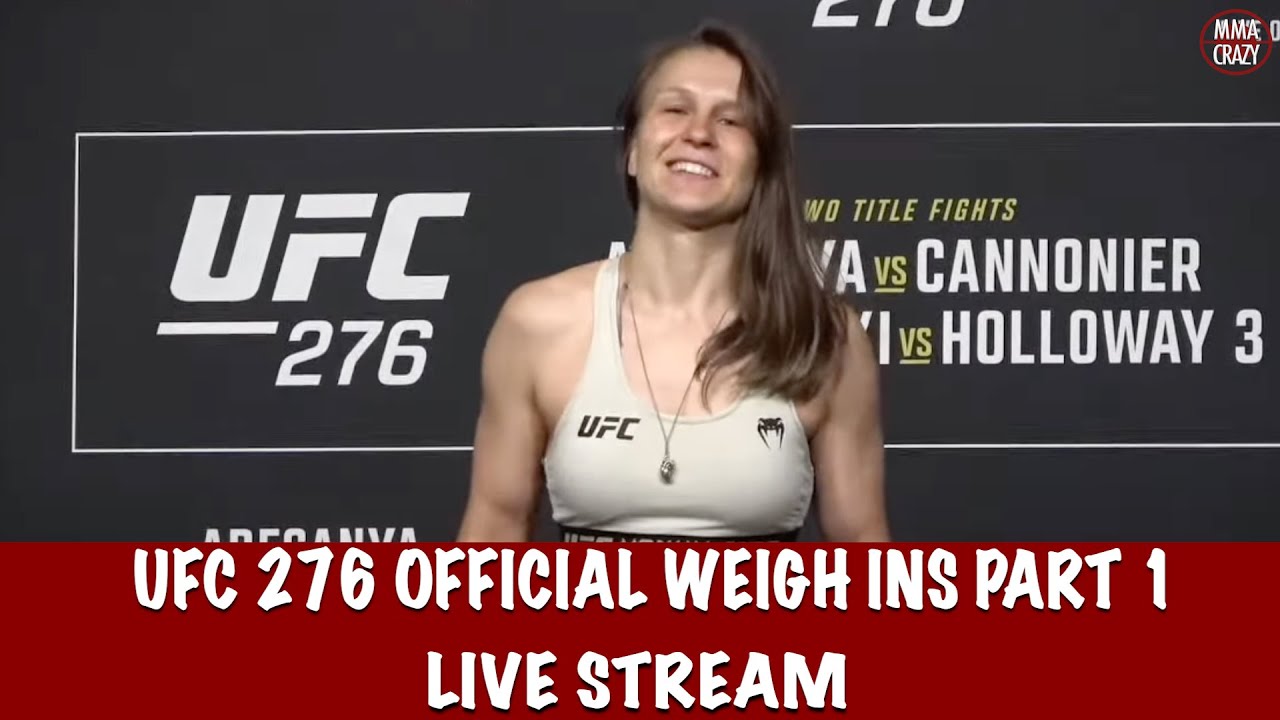 UFC 276: Adesanya vs Cannonier Official Weigh-ins Part 1 background