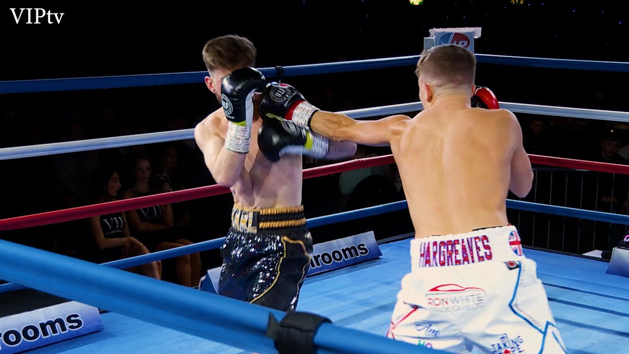 Josh Hargreaves v Karl Sampson at the Royal Armouries in Leeds Feb 26th 2022. background