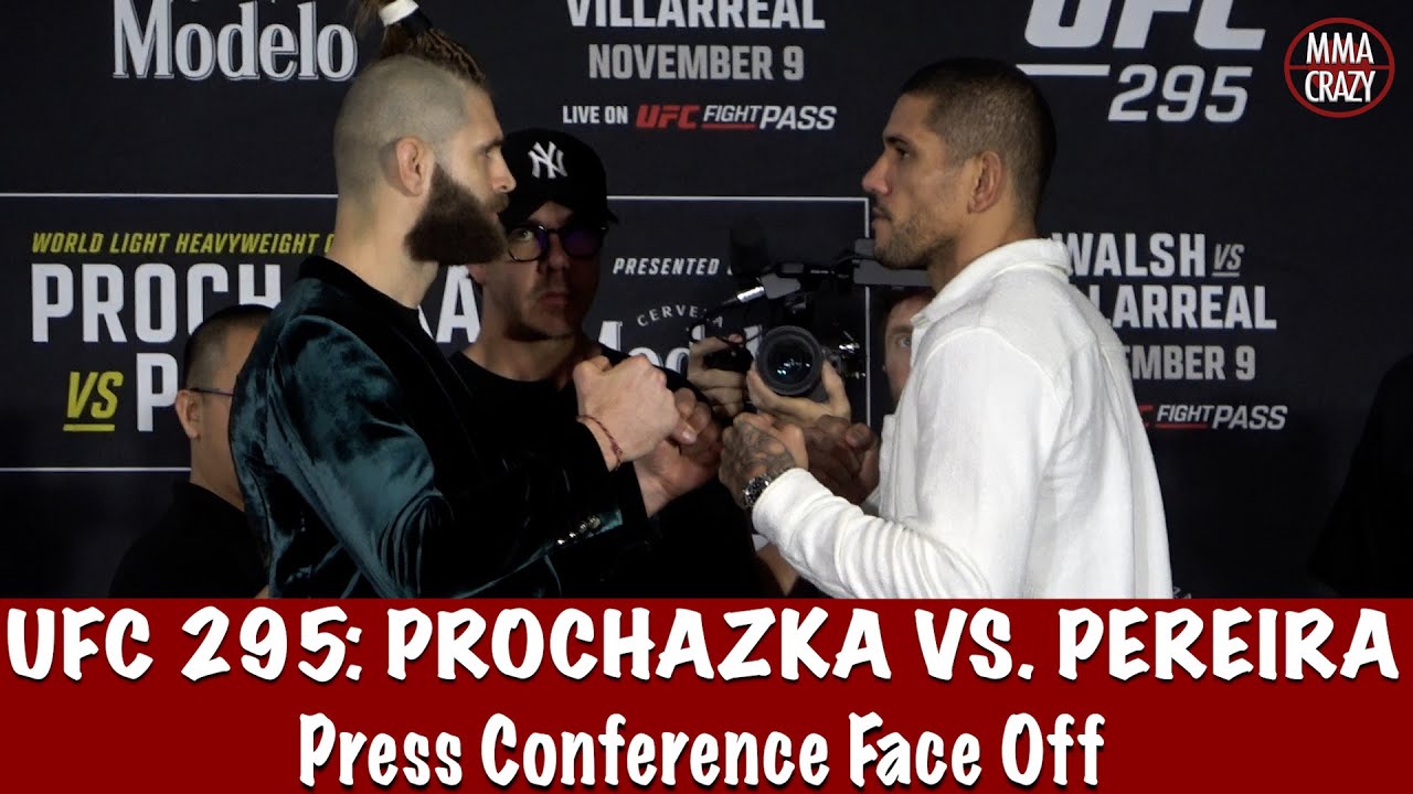 Jiri Prochazka vs Alex Pereira First Face Off UFC 295