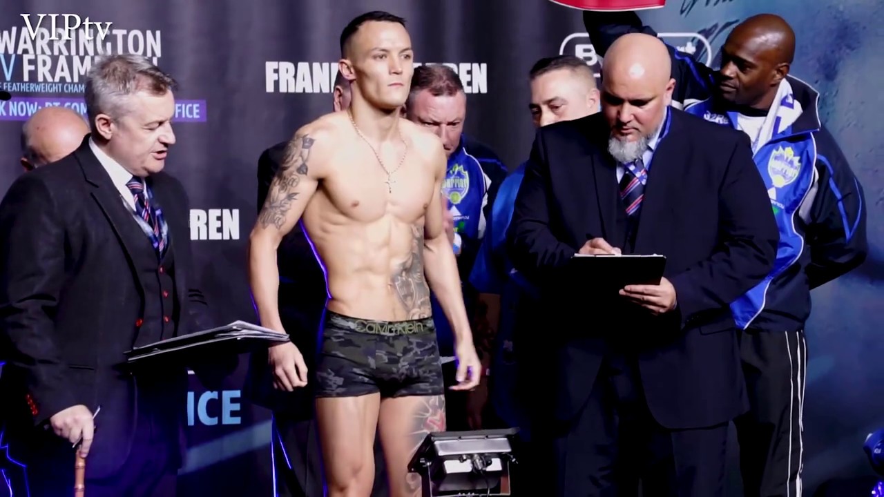 Josh Warrington v Carl Frampton weigh in and chat Steve Bunce background