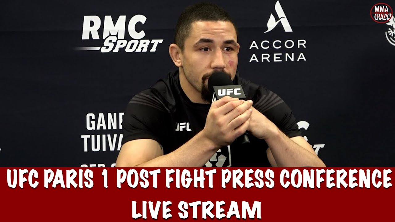 UFC Paris: Post Fight Press Conference LIVE backdrop