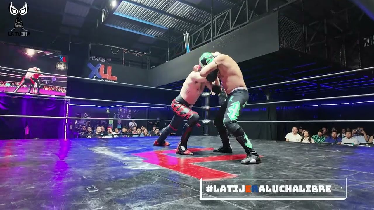 Mala Cara y Destructor Vs Hex y Balmal, lucha inicial de debutantes en XLL background