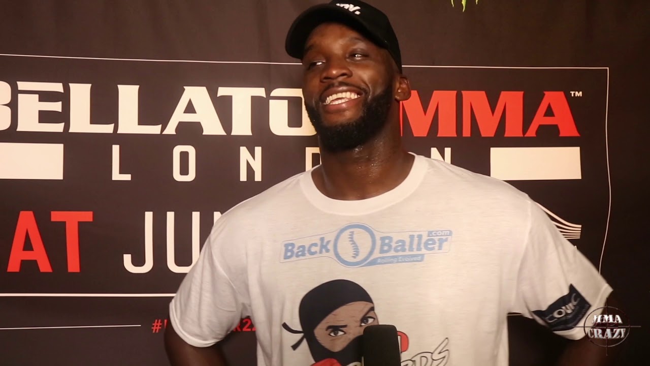 Bellator London: Fabian Edwards Post Fight Media Scrum background