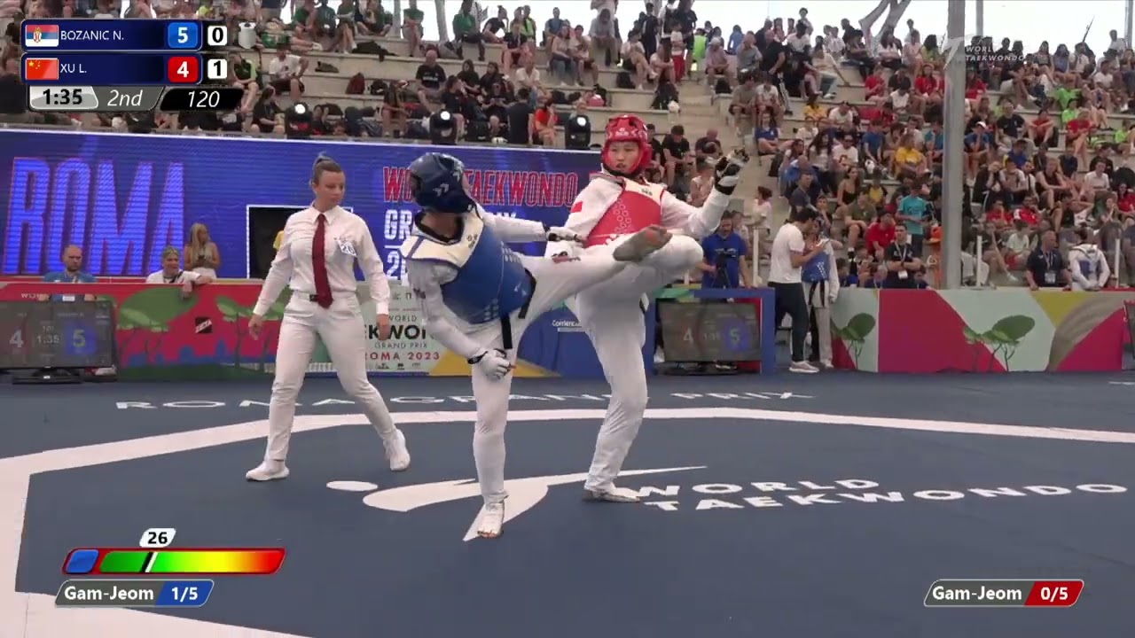 120 Round of 16 WOMEN W +67KG SRB BOZANIC N CHN XU L