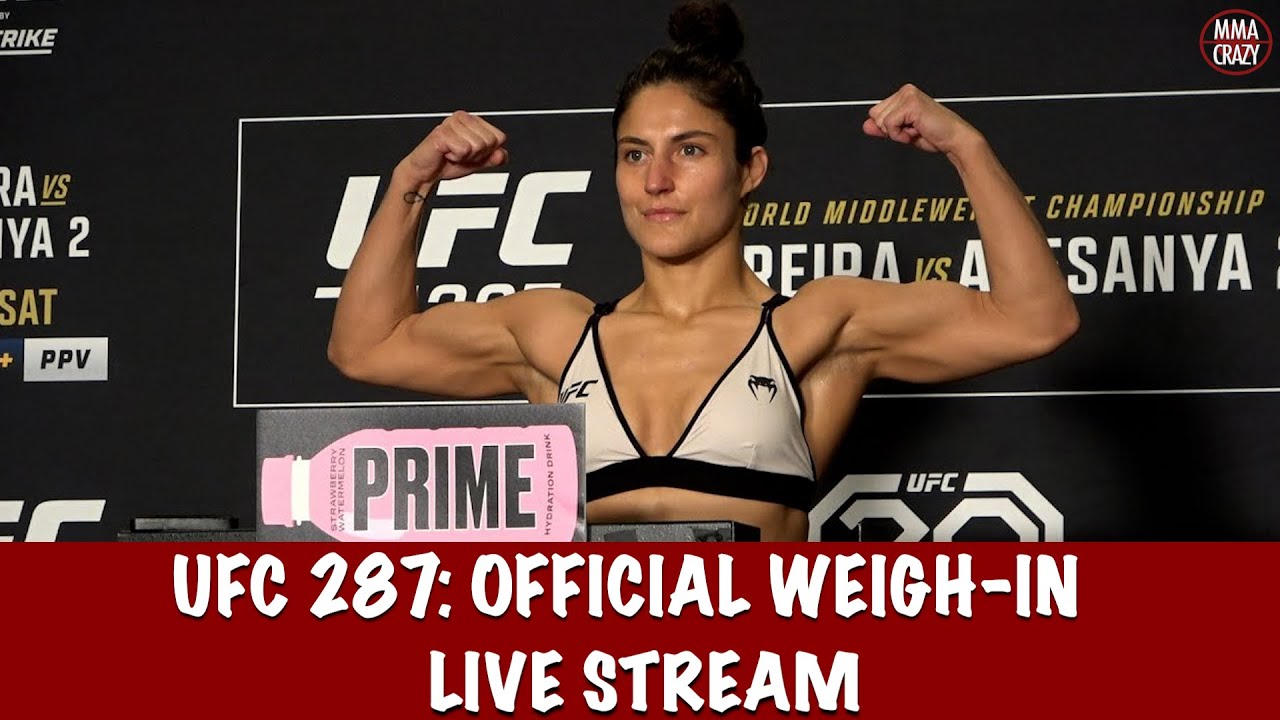 UFC 287: Pereira vs Adesanya 2 Official Weigh In Live Stream background