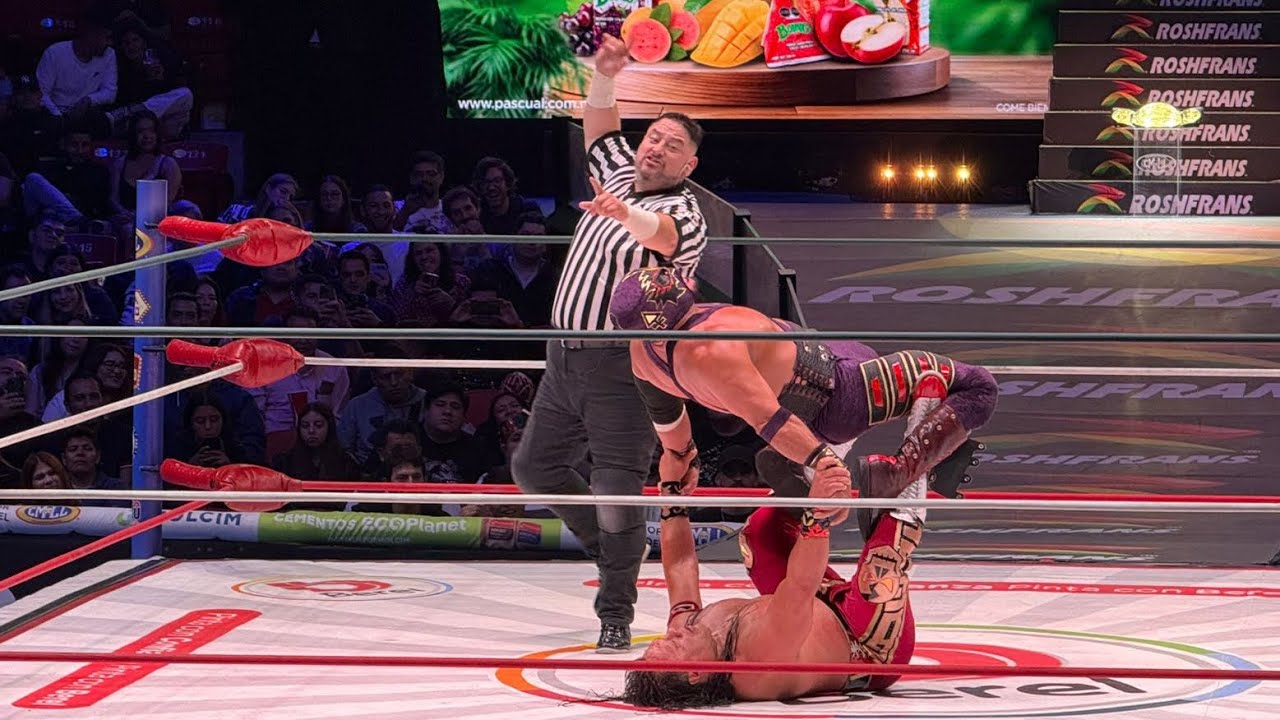 Campeonato peso abierto MLW: Último Guerrero 🆚 Hechicero en la Arena México del CMLL background