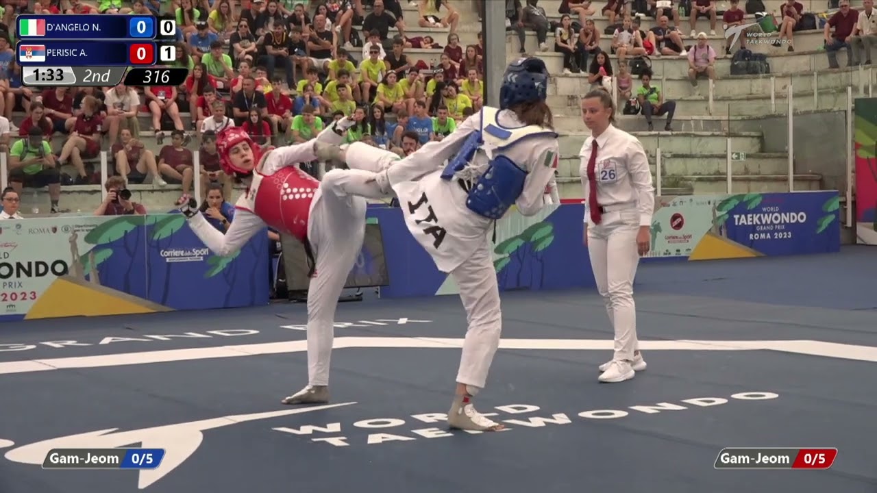 316 R16 Women 67kg ITA D'ANGELO Natalia SRB PERISIC Aleksandra background
