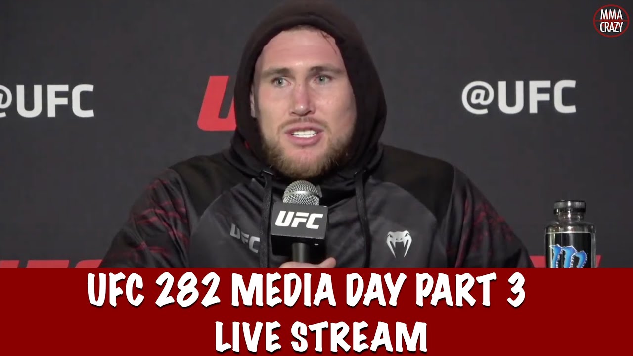 UFC 282: Blachowicz vs. Ankalaev Media Day Live Stream Part 3 background