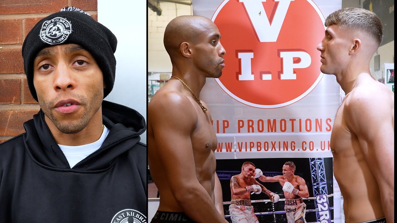 Weigh-in Josh Sandford v Joe Howarth plus a chat with Josh background