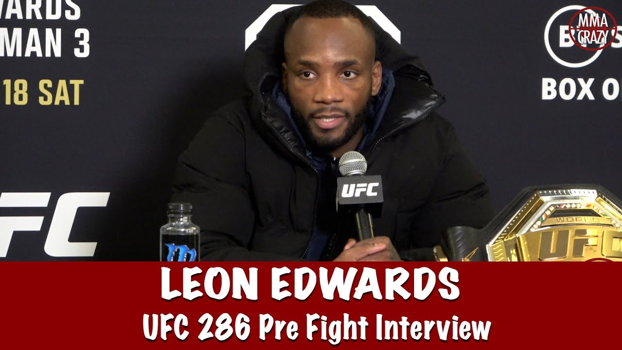 Full Leon Edwards UFC 286 Pre Fight Interview, believes Kamaru Usman is on his way out background