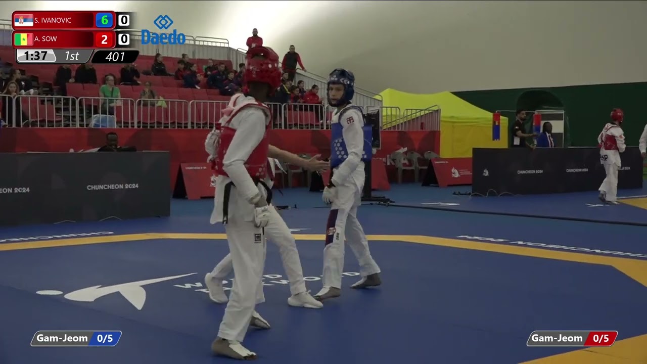 401 Round of 64 Men 55kg SRB S IVANOVIC SEN A SOW