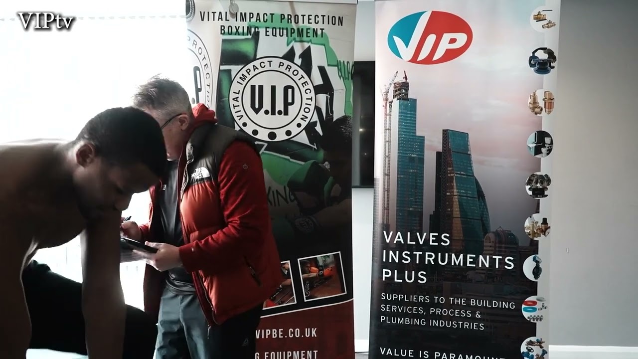 Mali Wright v Luis Palmer weigh-in for our show in Leeds to kick start our new boxing year