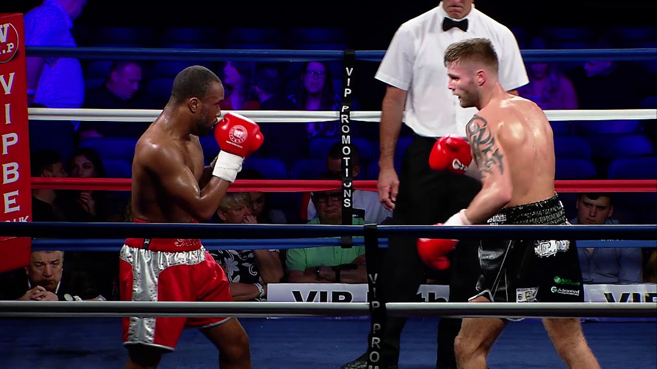 James Moorcroft v Jordan Grannum 5.5.2018 at Victoria Warehouse background