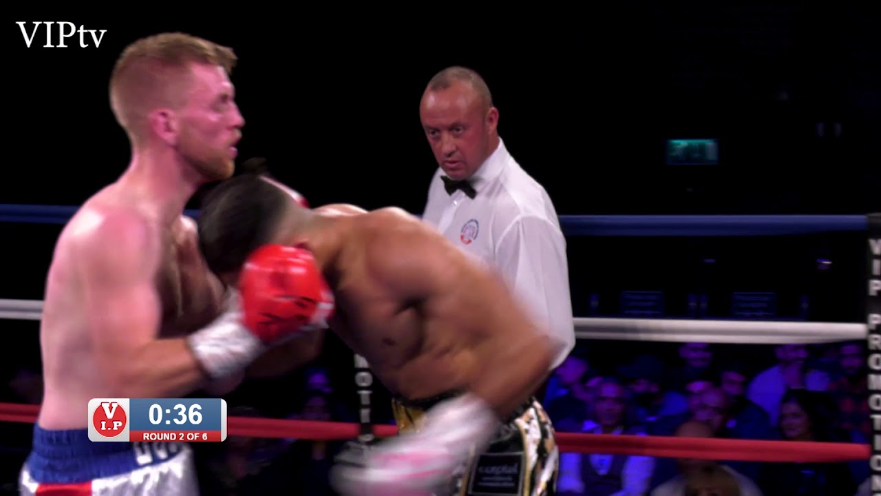 Kane Gardner v Paul Ducie 15 9 2018 at Victoria Warehouse background