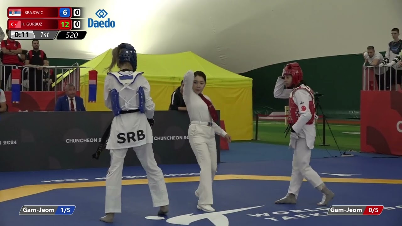 520 Round of 32 Women 46kg SRB I BRAJOVIC TUR H GURBUZ