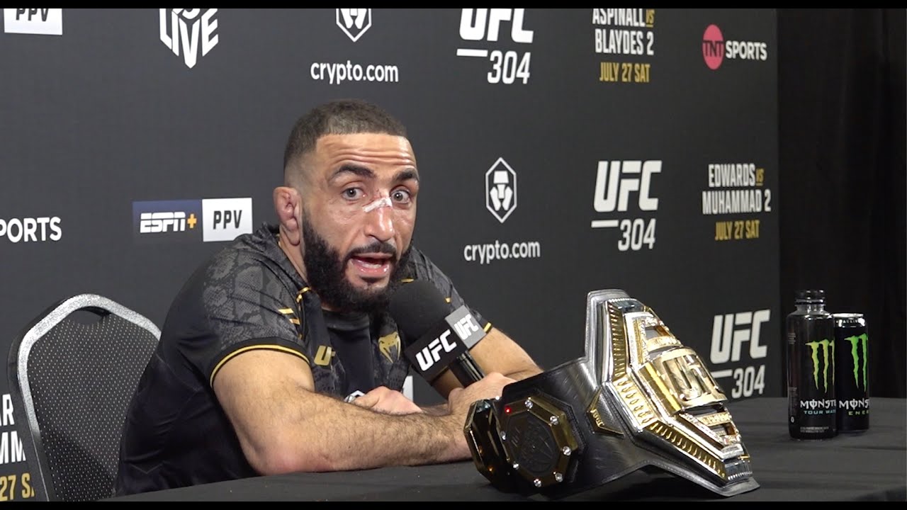 Belal Muhammad on win over Leon Edwards 'I WANT TO BE GREATEST WELTER EVER' | UFC 304 background