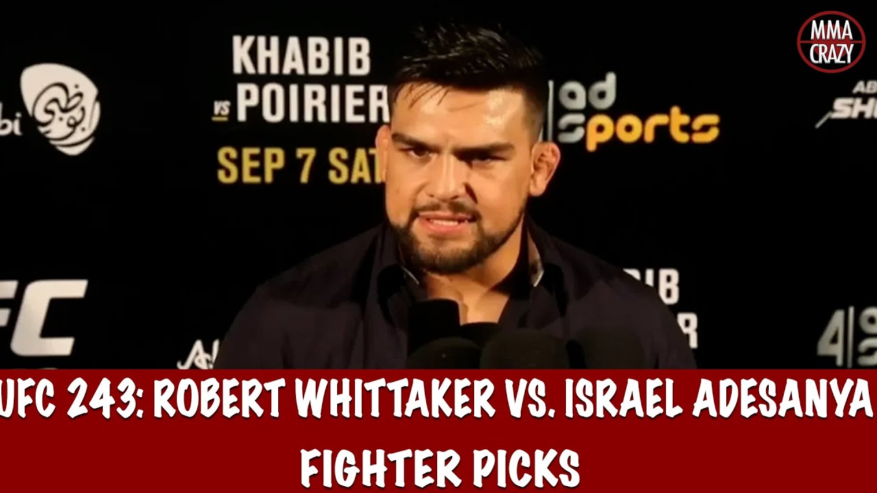 UFC 243: Robert Whittaker vs. Israel Adesanya Fighter Picks background
