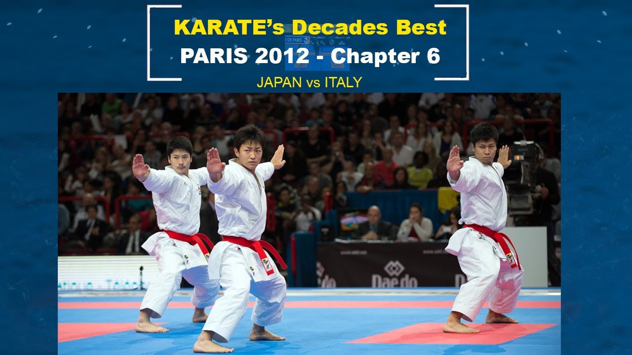 Unforgettable TEAM KATA action | Karate Paris 2012 | WORLD KARATE FEDERATION backdrop
