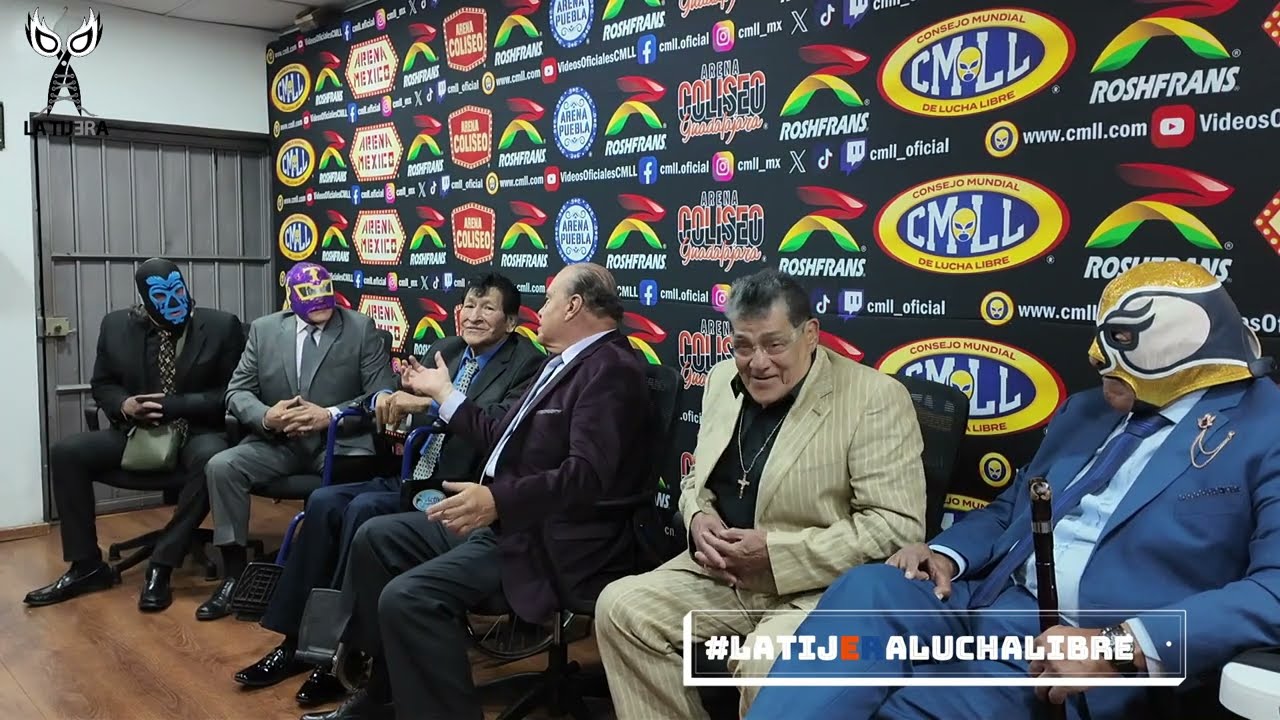 Leyendas de la lucha libre presentes en el Homenaje a 2 Leyendas background