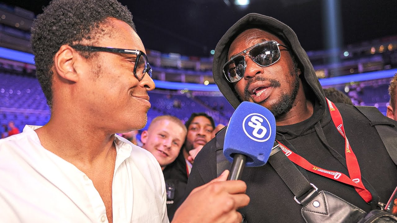 DILLIAN WHYTE CALLS OUT DEREK CHISORA FOR TRILOGY after win vs Joe Joyce background