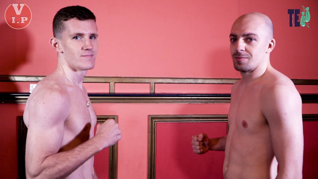 JAKE HARRISON v KIERNAN MCAFEE WEIGH-IN FOR VIP'S FRIDAY NIGHT SHOW IN LIVERPOOL (15.10.21)