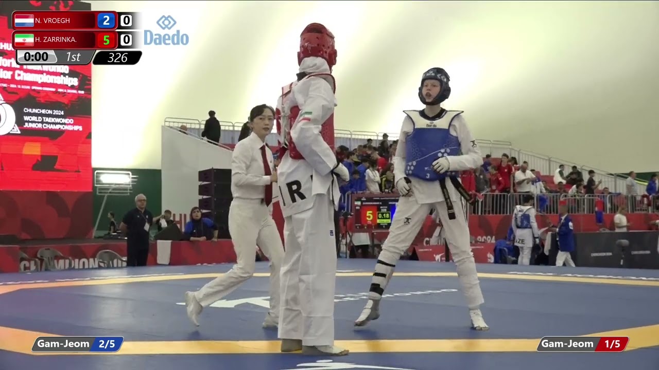 326 Quarterfinals Women 68kg NED N VROEGH IRI H ZARRINKA