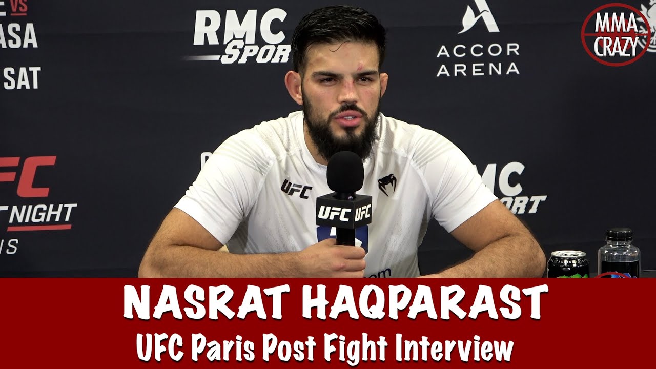 Nasrat Haqparast says no bad blood with John Makdessi & win at UFC Fight Night Paris
